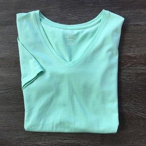 Lands’ End Short Sleeve Relaxed Fit V-neck T-Shirt